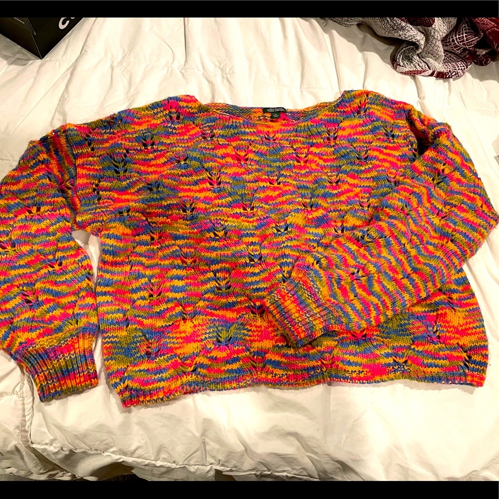 Wild Fable multicolored knit sweater